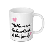Mothers Heartbeat Family Mug, Mom Gift, Mothers Day Gift, Best Mom Ever, Family Love, Coffee Mug, Tea Cup, Heart Mug - Tawshia